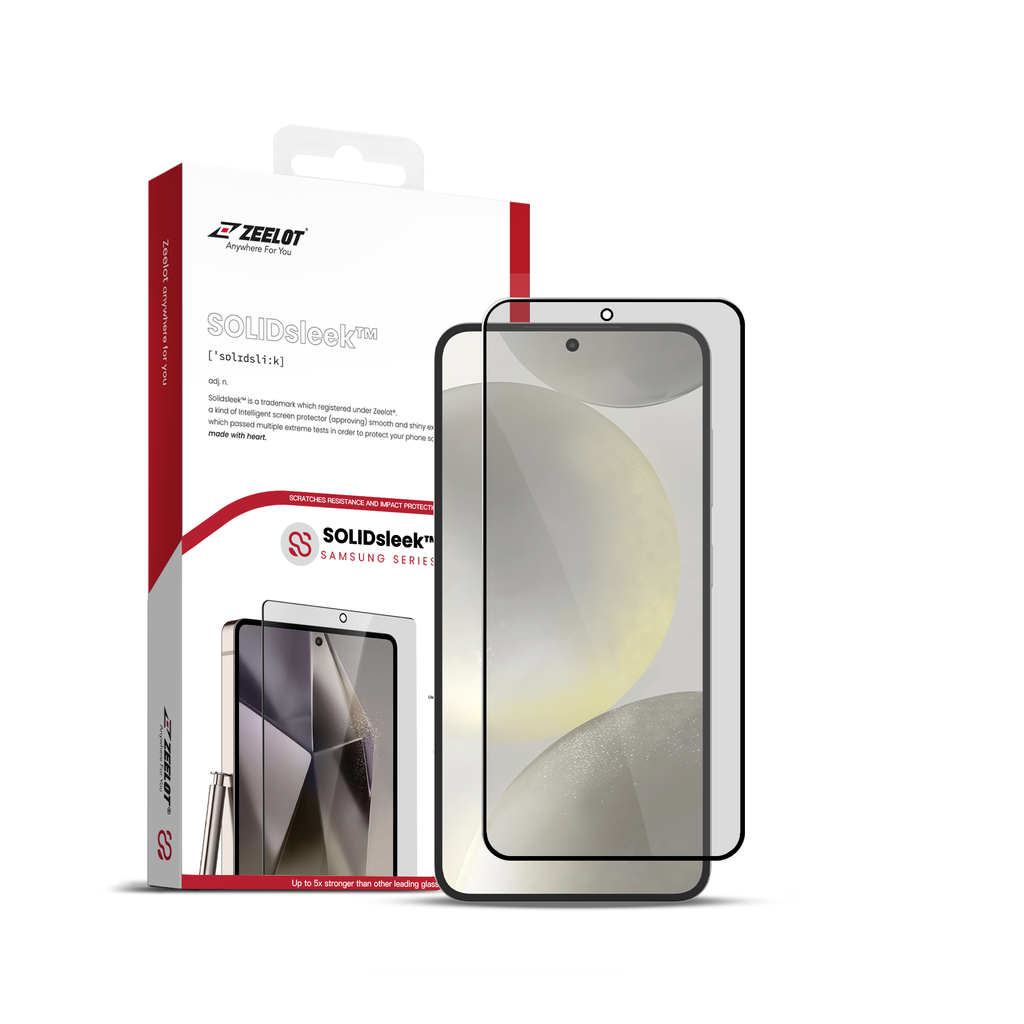 Dán cường lực Samsung Galaxy S25 Ultra Zeelot Solidsleek Full cao cấp